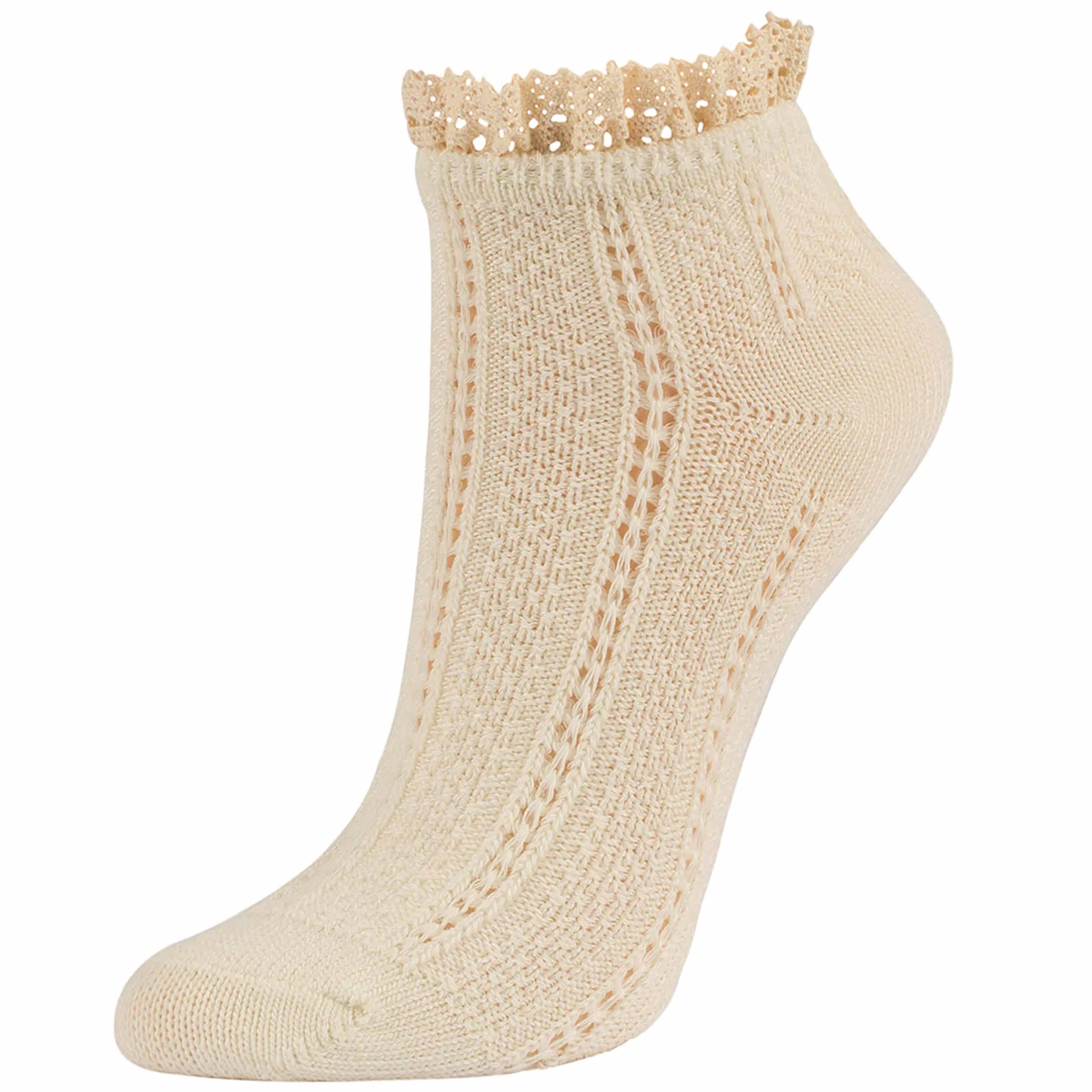 12 Pairs Sexy Vintage Women Ruffle Trim Ankle Socks Fancy Retro Lace Frilly 9-11