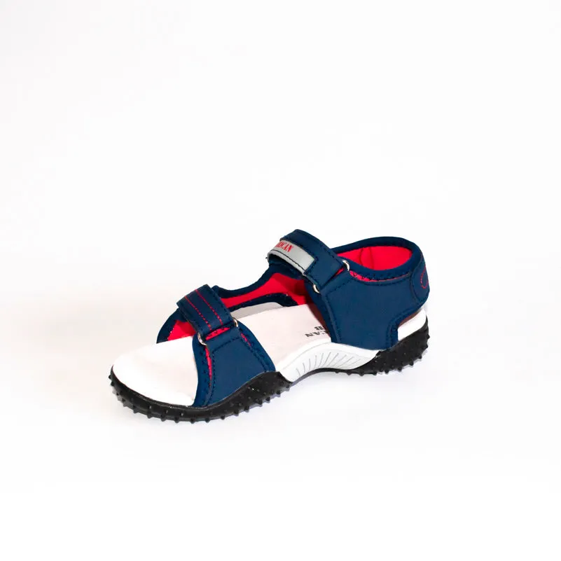 AC Boys' Dark Blue-Red Open-toe Sport Sandals | 449/21-DB