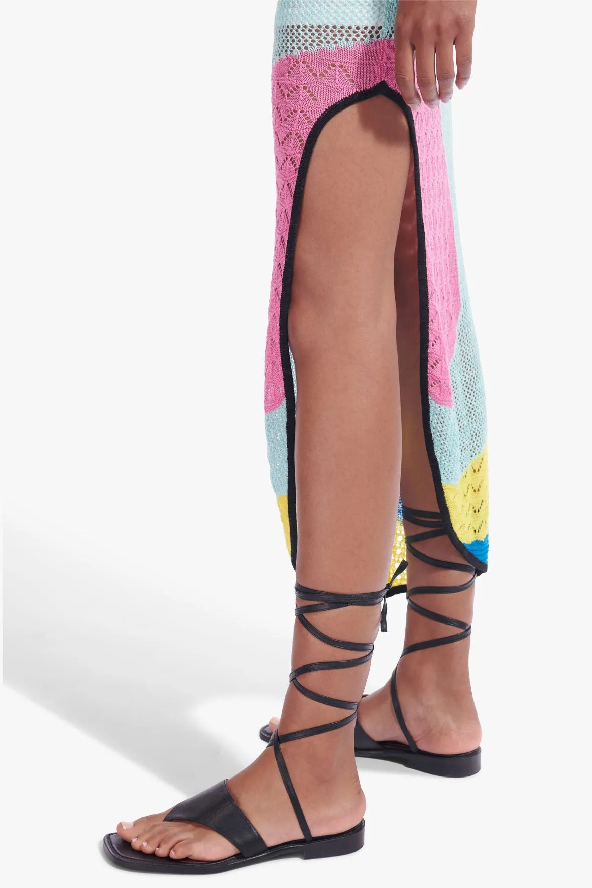 ALEXANDRE LACE UP SANDAL | BLACK