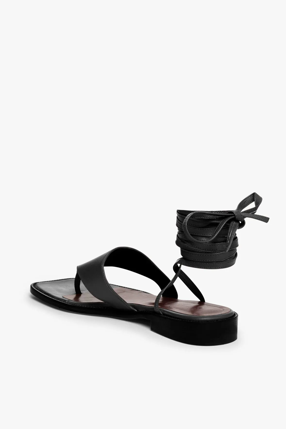 ALEXANDRE LACE UP SANDAL | BLACK