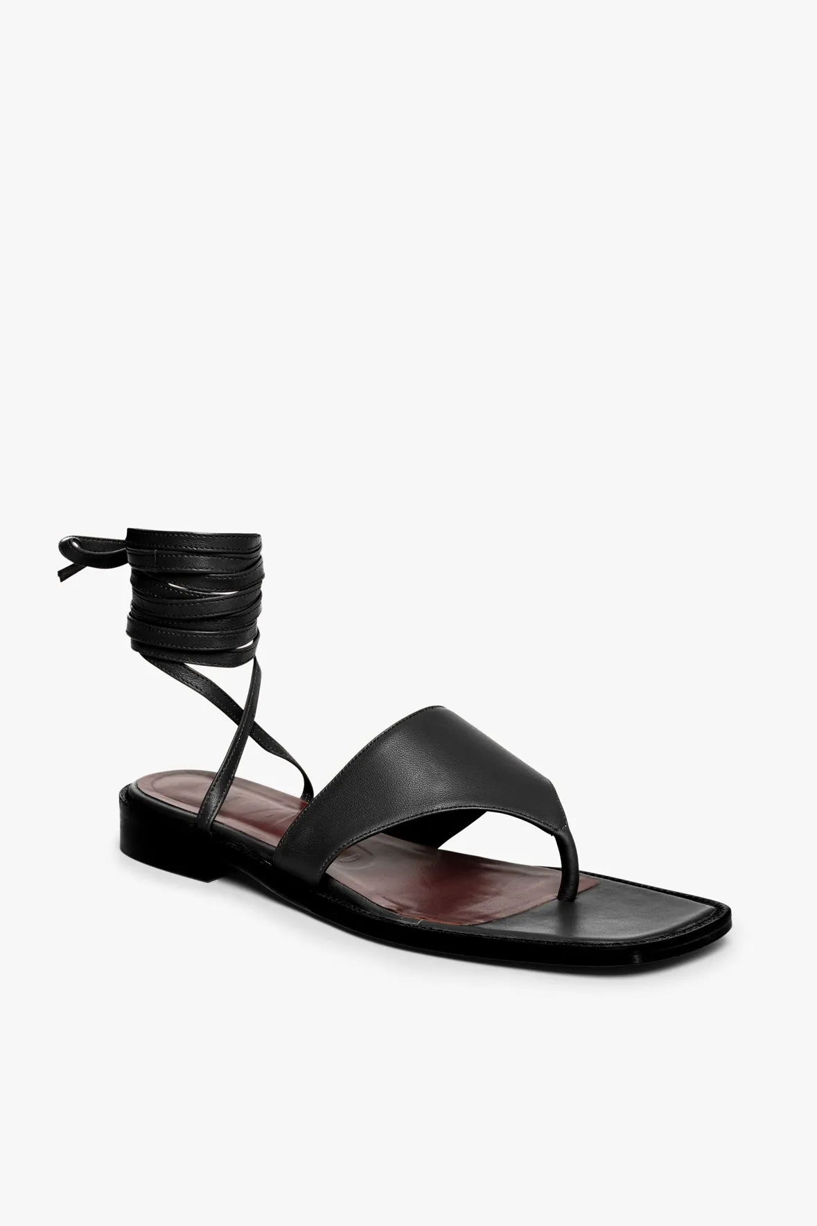 ALEXANDRE LACE UP SANDAL | BLACK