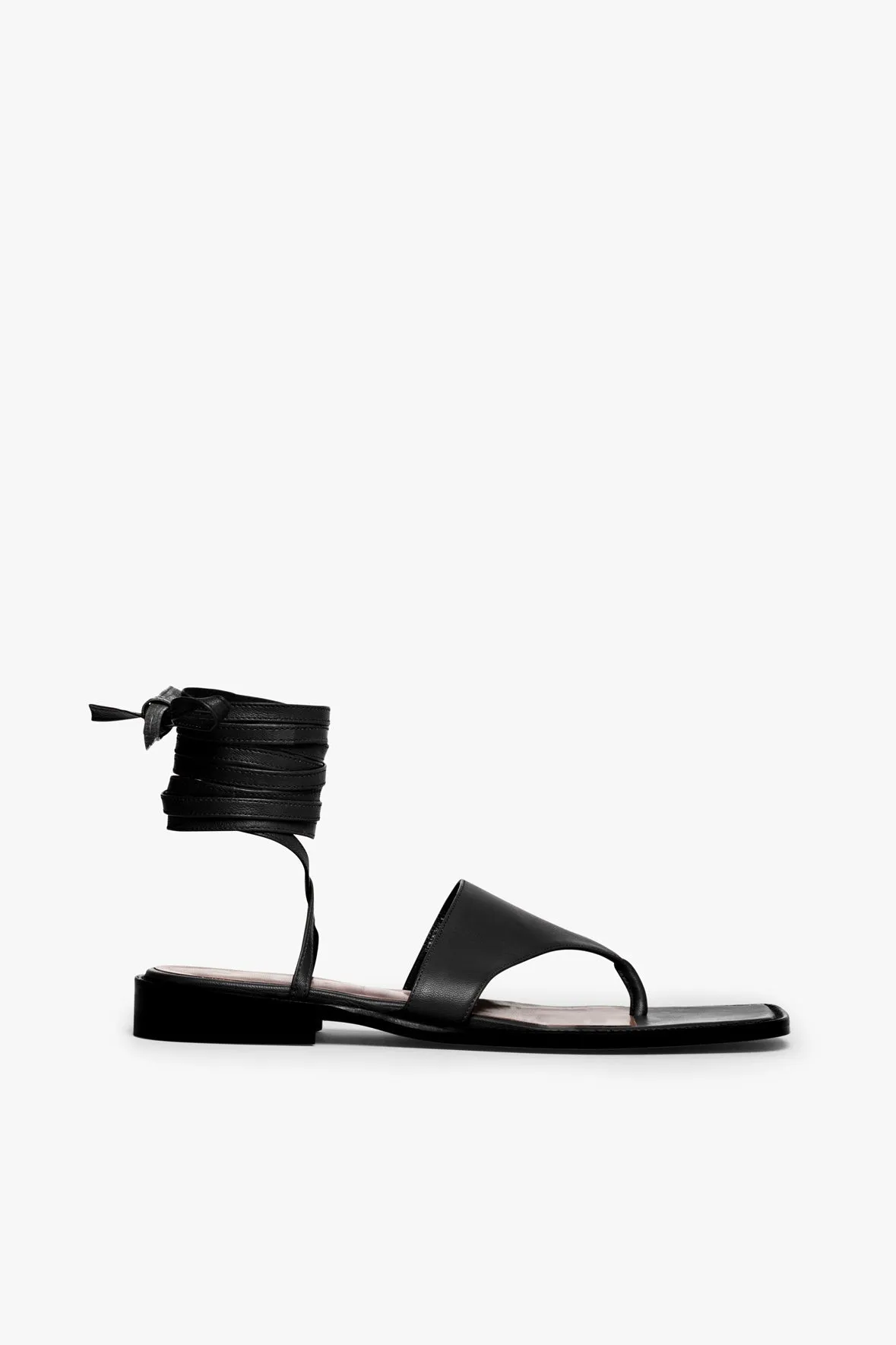 ALEXANDRE LACE UP SANDAL | BLACK