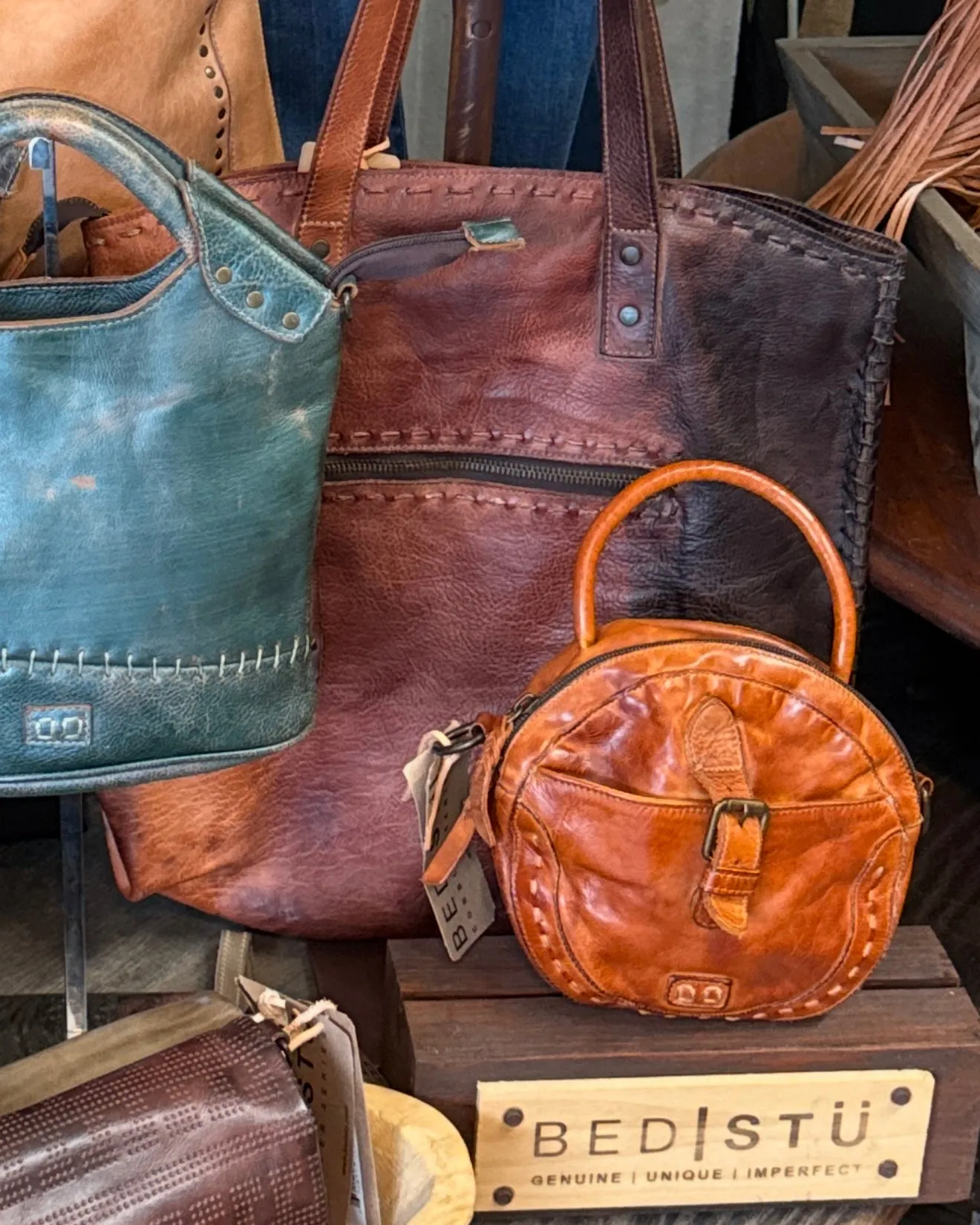 Bed St Skye II Leather Tote