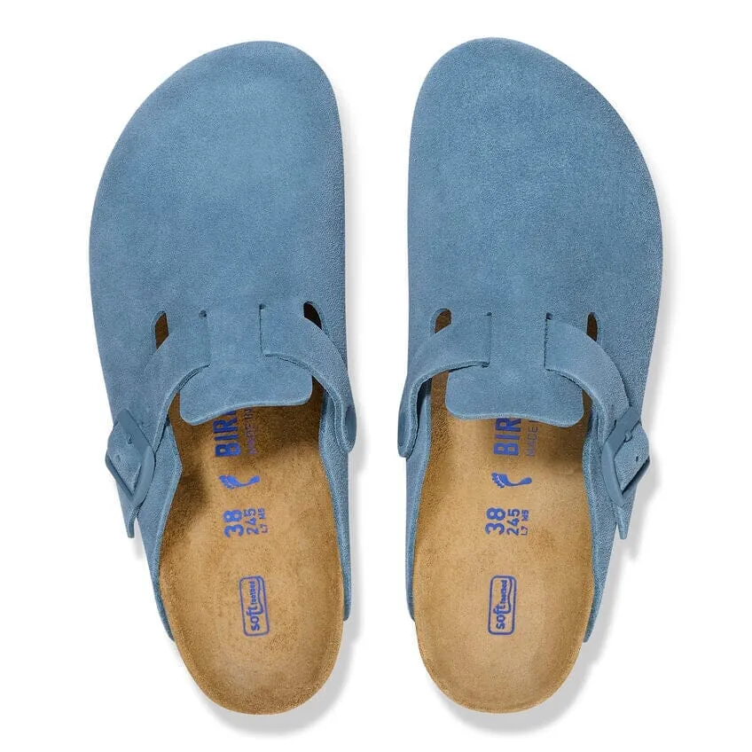 BIRKENSTOCK BOSTON SOFT FOOTBED SUEDE LEATHER