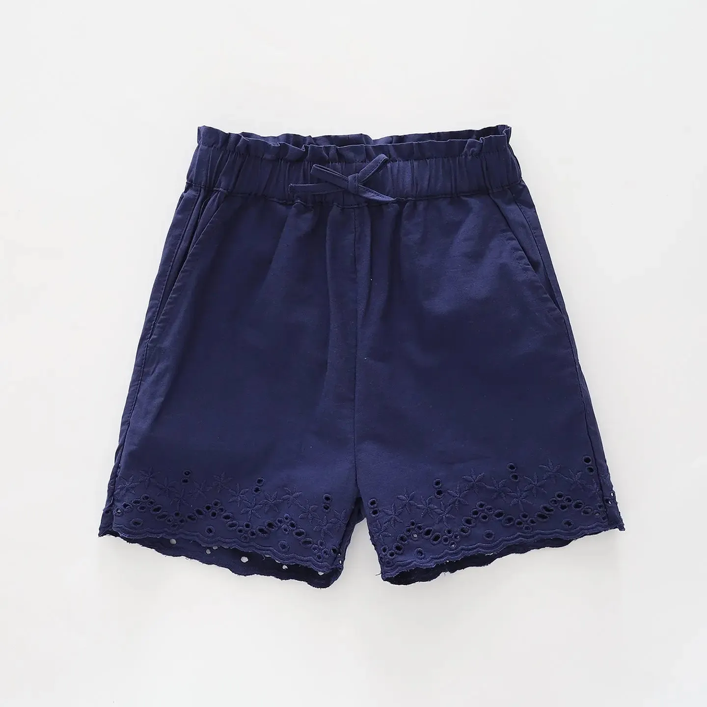 Blue Woven Shorts