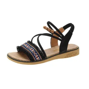 Chicvane Beaded Bohemian Style Sandals Flat Sandals