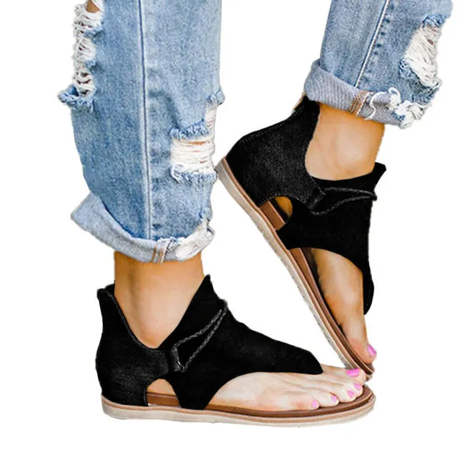 Deera Retro Animal Print Sandals