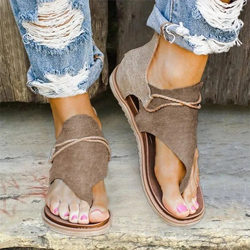 Deera Retro Animal Print Sandals