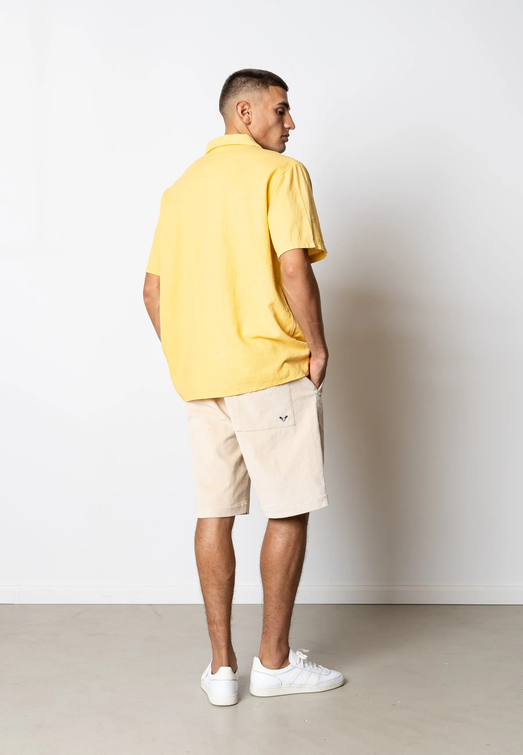 FOX CORDUROY SHORTS - Ecru