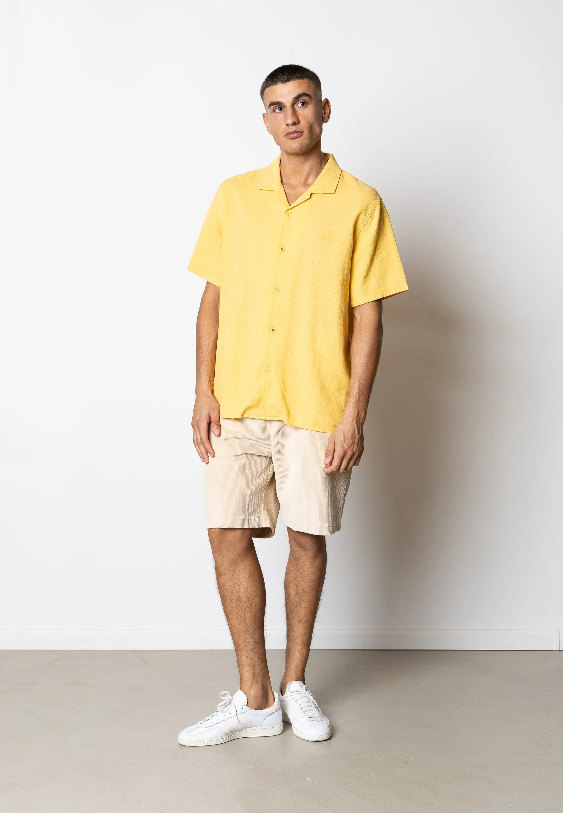 FOX CORDUROY SHORTS - Ecru