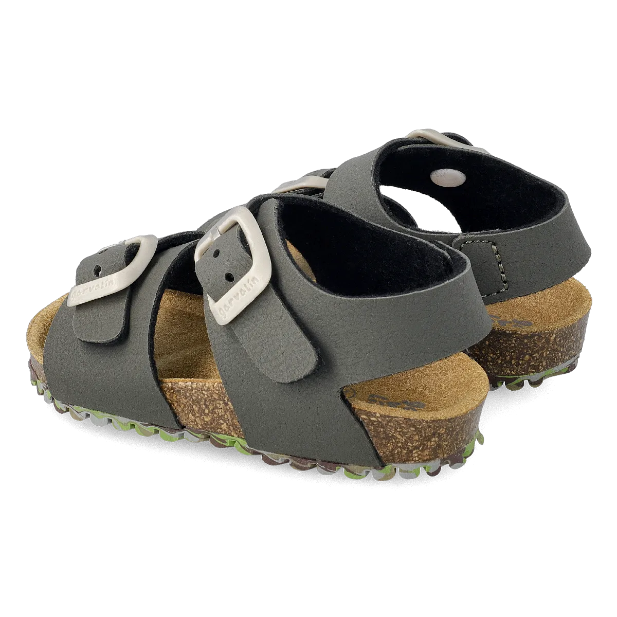 Garvalin Boy's Khaki Leather Sandals