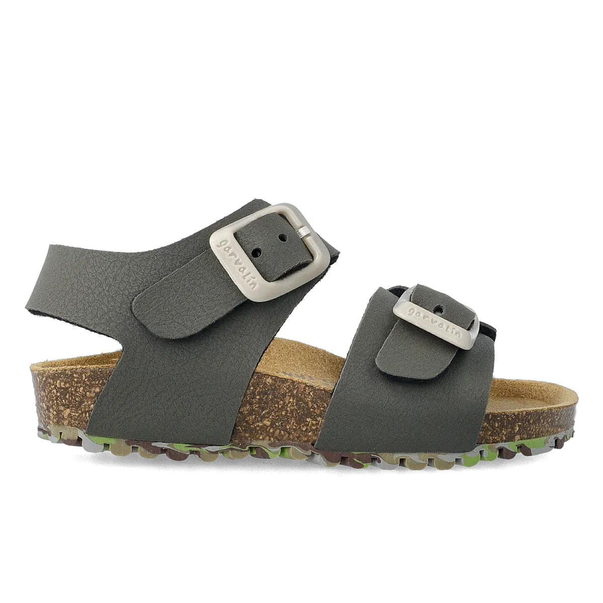 Garvalin Boy's Khaki Leather Sandals