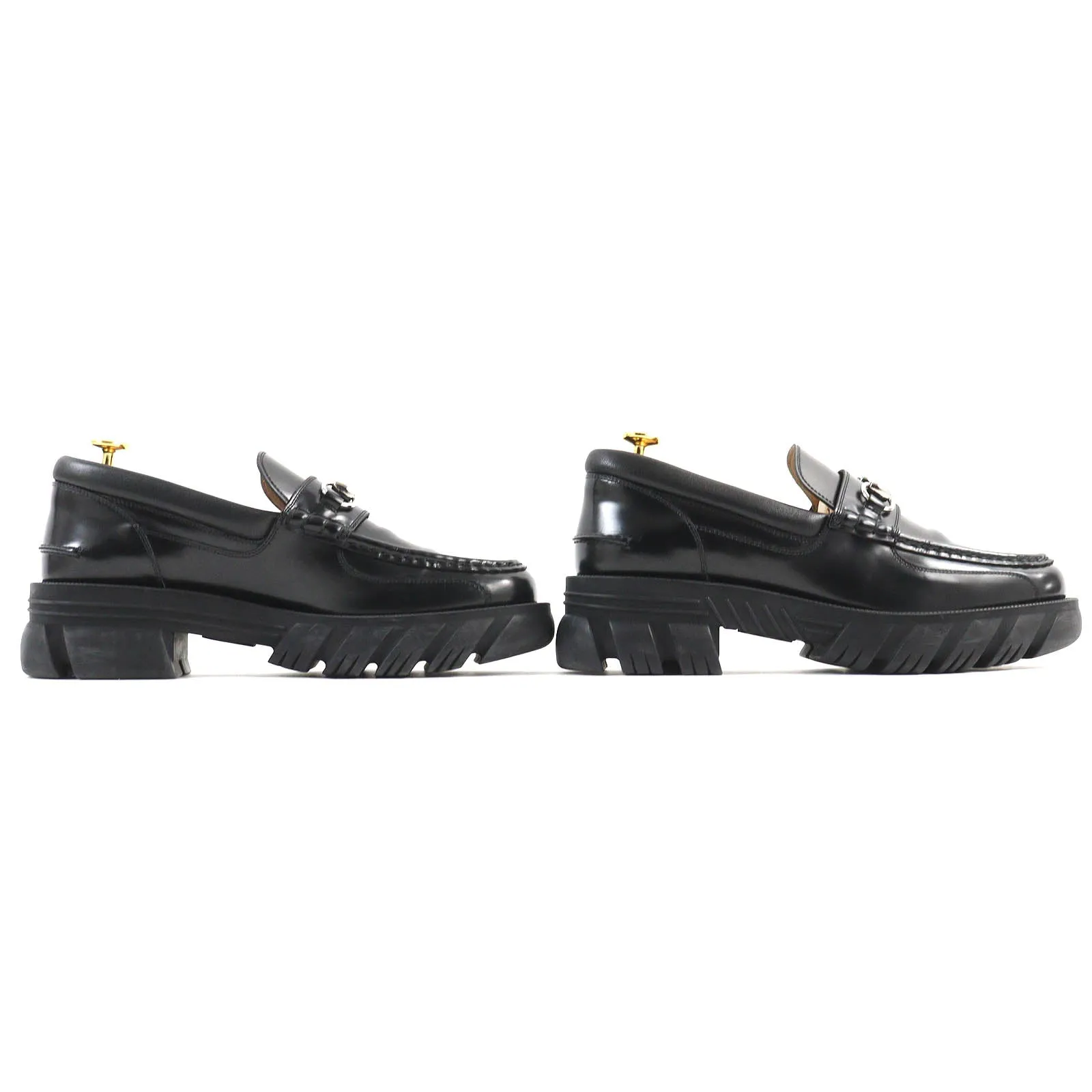 GUCCI loafers 658822 leather black 8