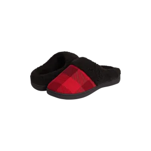 Hard Sole Slippers | Crimson Plaid