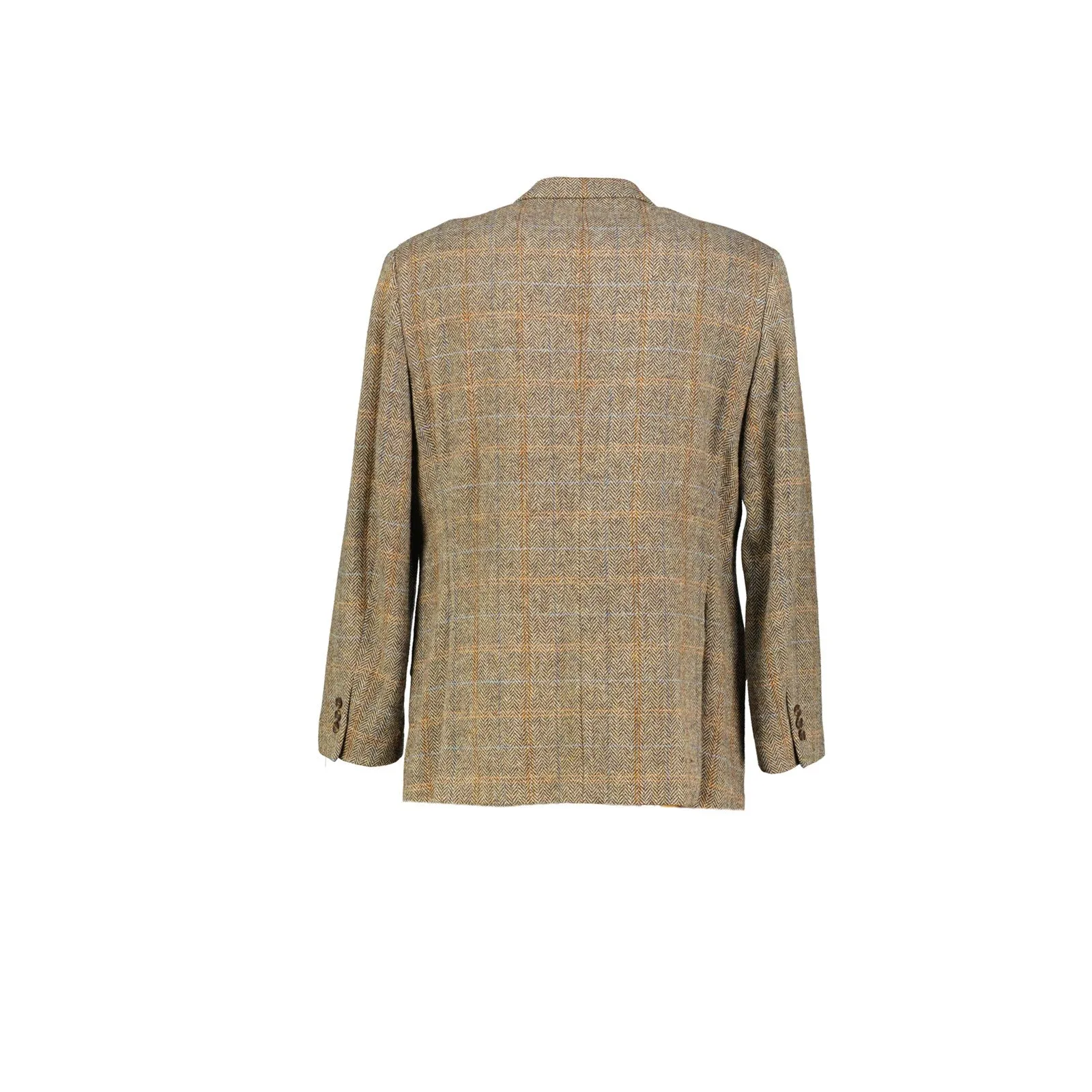 Harris Tweed Light Brown 2 Button Blazer, US 44R, EU 54