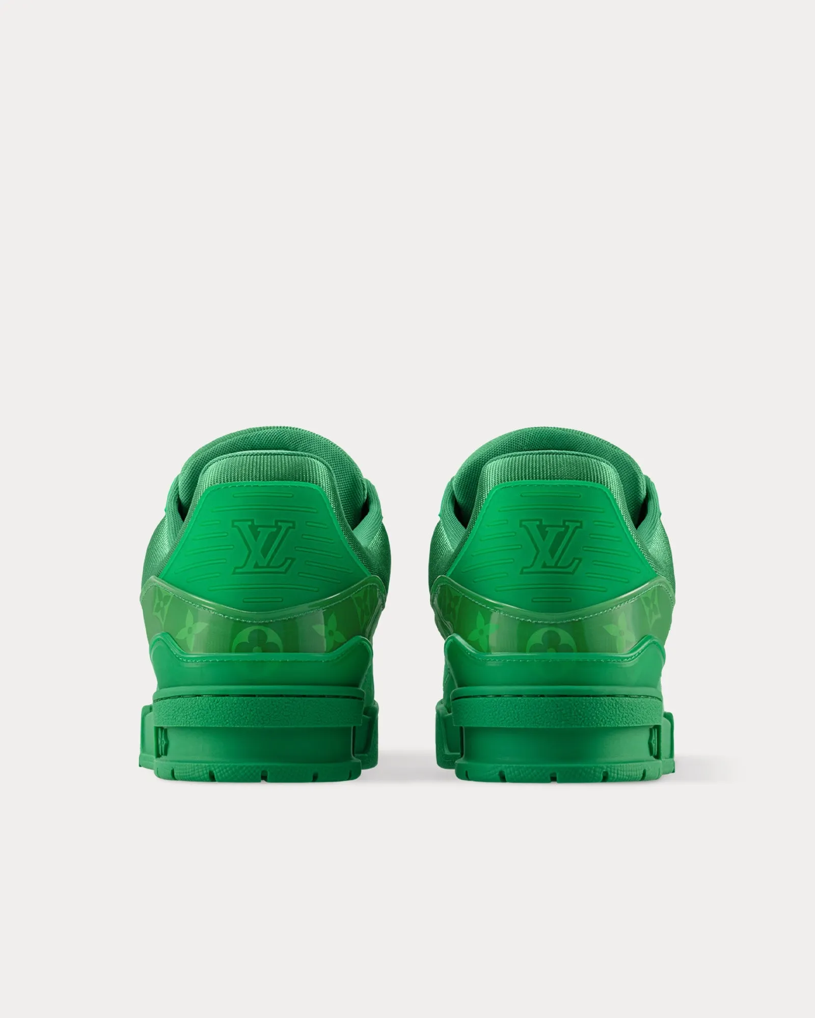 LV Trainers Monogram-Printed Translucent PVC Green Low Top Sneakers