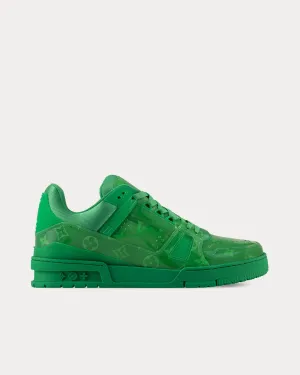 LV Trainers Monogram-Printed Translucent PVC Green Low Top Sneakers