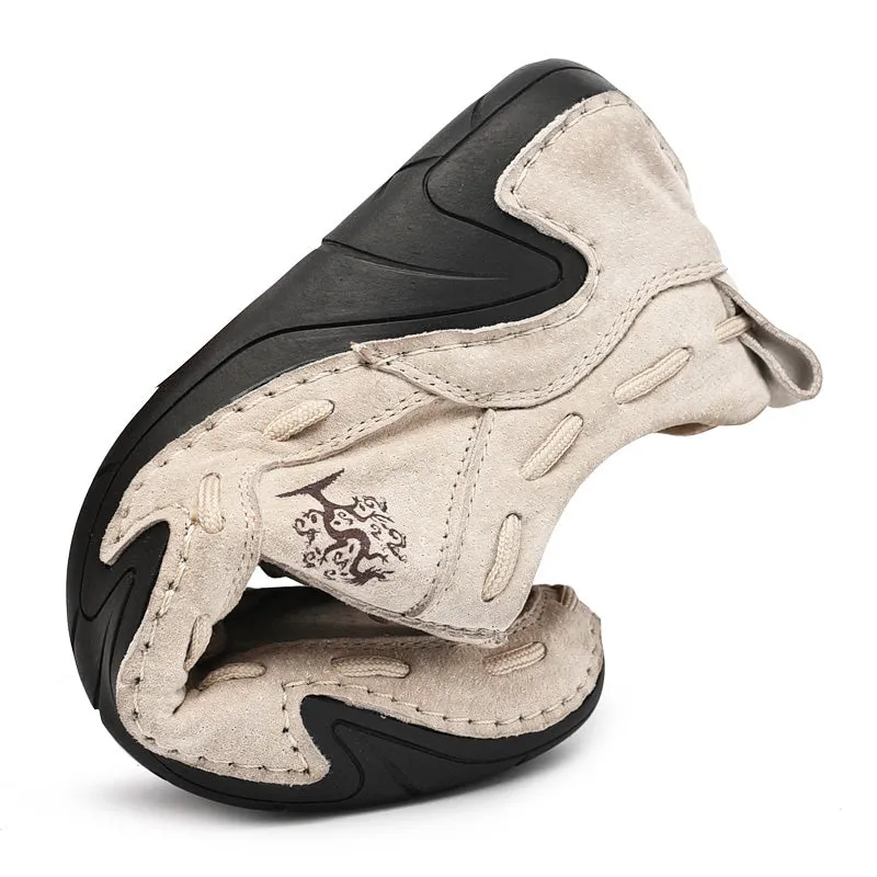 Men's Handmade Leather Shoes Soft Casual Sports Shoes