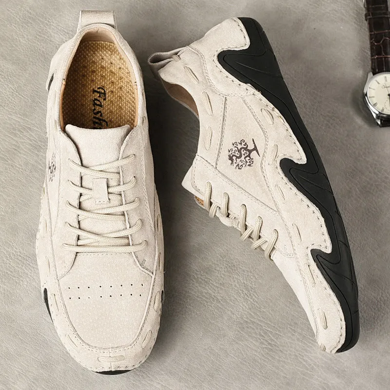 Men's Handmade Leather Shoes Soft Casual Sports Shoes