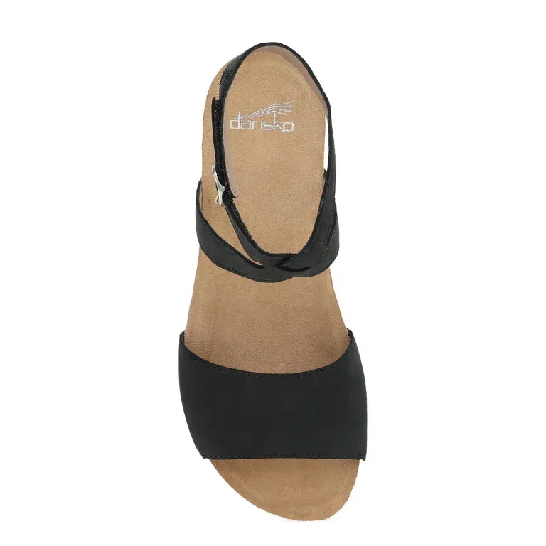 Rafferty Ankle Strap Sandal in Black
