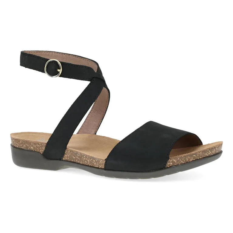 Rafferty Ankle Strap Sandal in Black