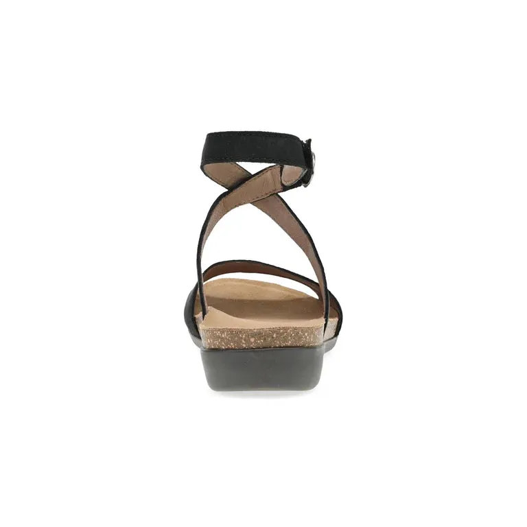 Rafferty Ankle Strap Sandal in Black