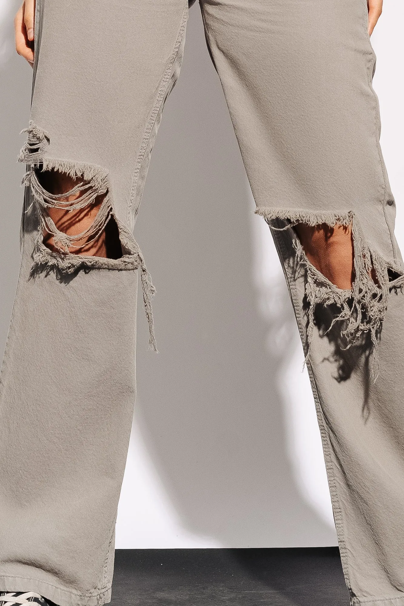 Retreat Distress Wide Leg Jeans