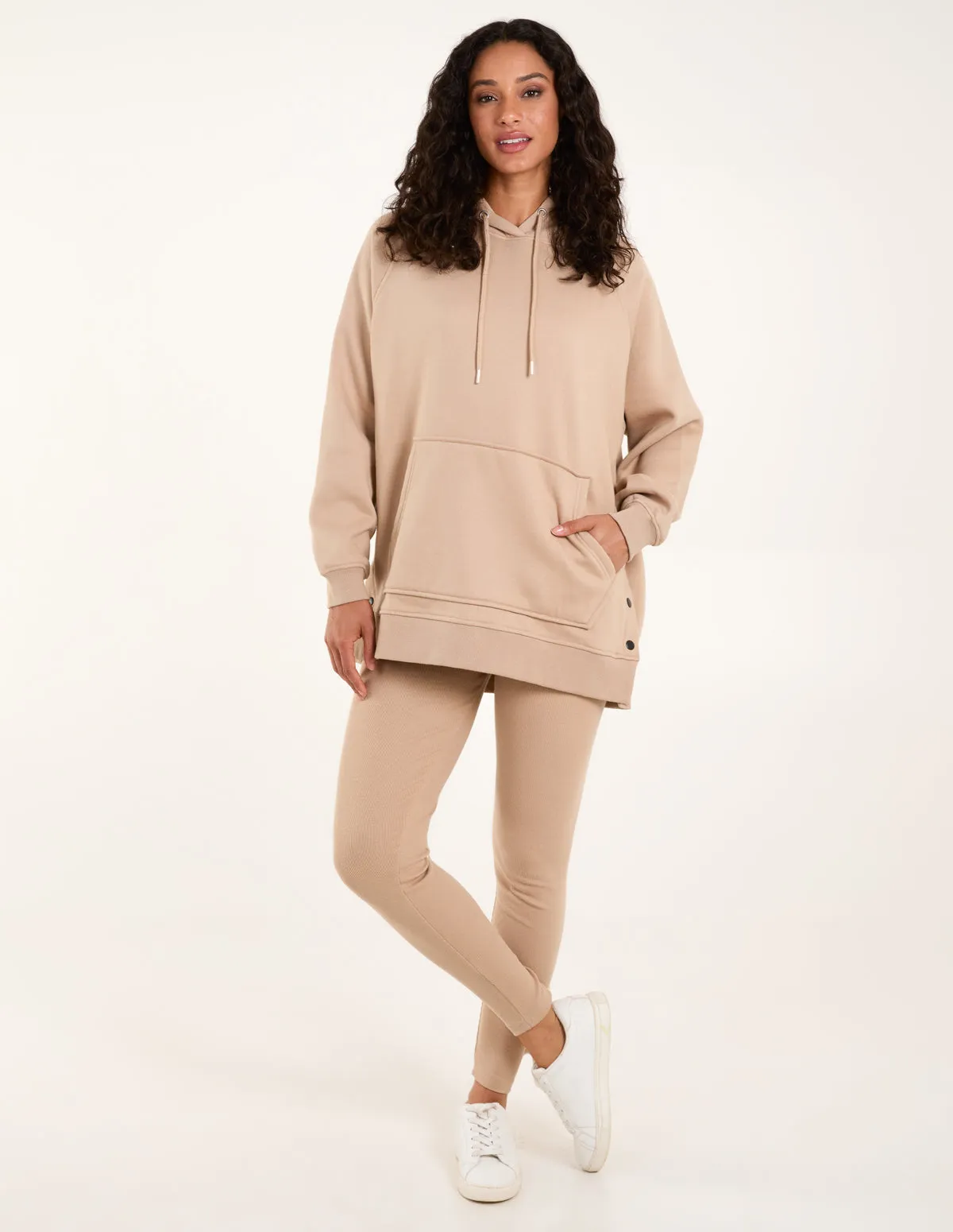 Side Popper Hoodie & Leggings Set