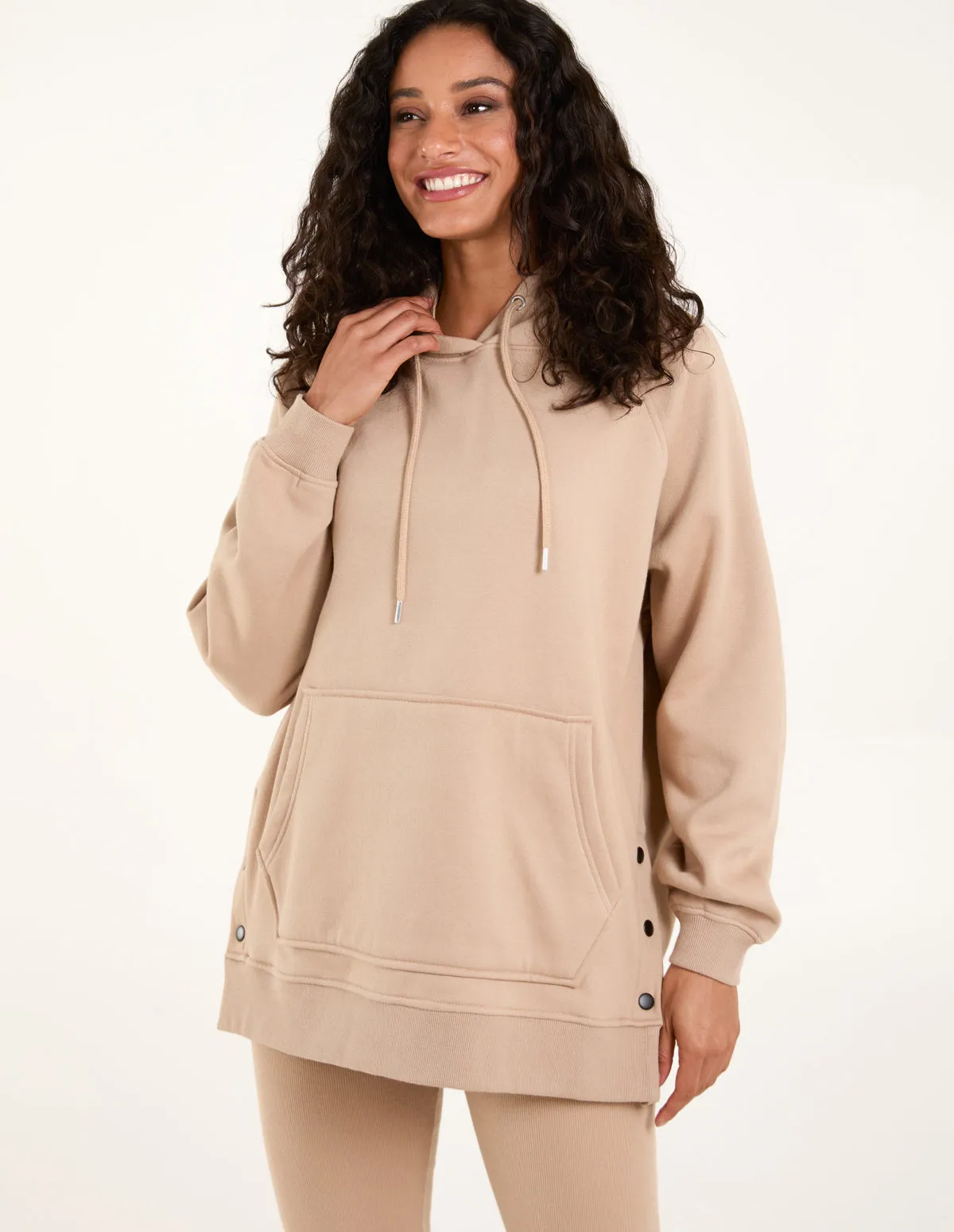 Side Popper Hoodie & Leggings Set