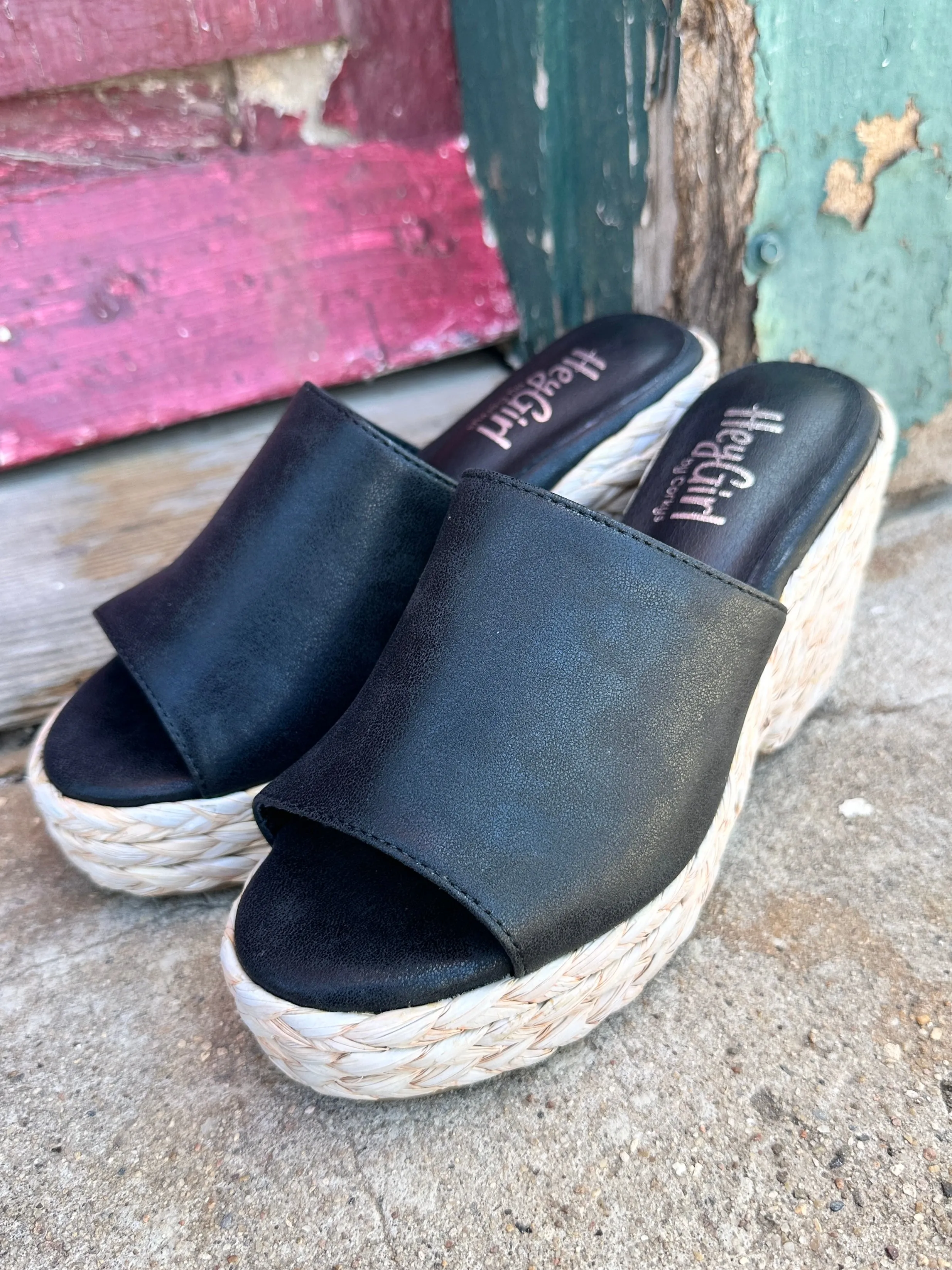 Solstice Black Sandal by Corky's