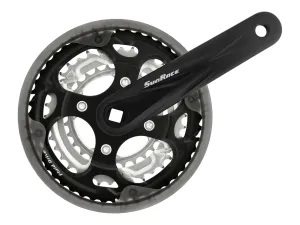 Sunrace FCM300 Chainset: 7/8 Speed 28/38/48T 170mm