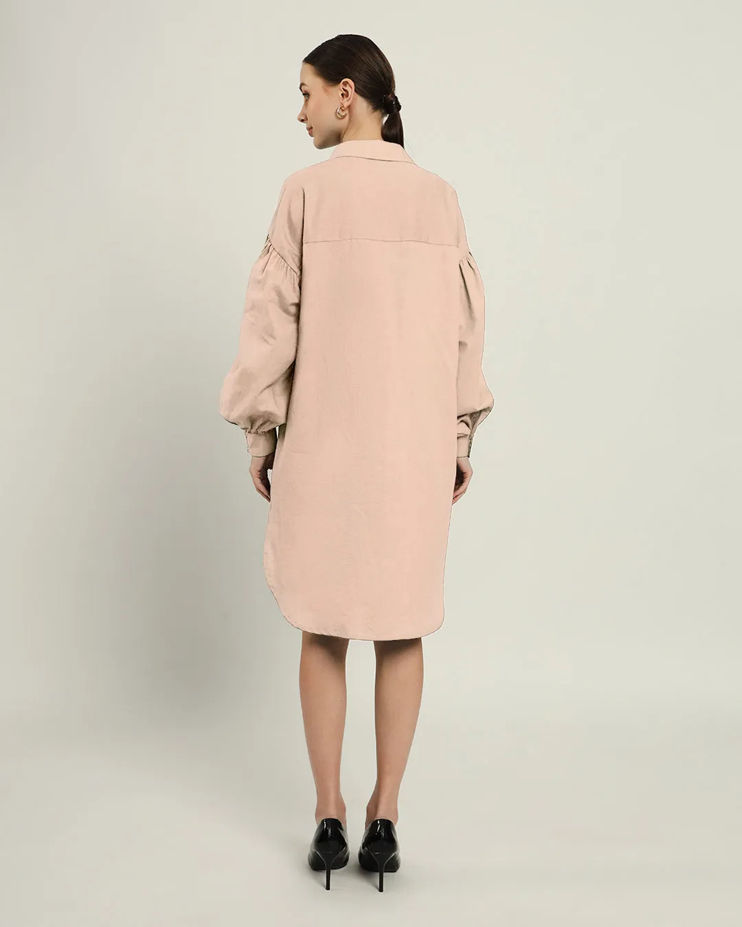 The Derby Daisy Bisque Linen Dress