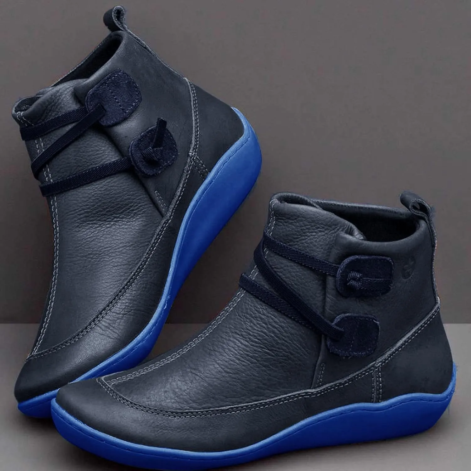 Womens Booties Ankle Fall Booties for Women 2024 Boots for Women Ankle Bootie Heels for Women Flat Bottom Fashion Chunky Low Heel Classic Pointed Toe