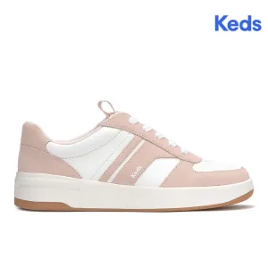 Women's The Court II Leather/Suede Sneaker White/Blush (WH68495-CRTII7680)