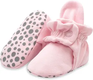 Zutano Unisex Organic Cotton Baby Booties With Gripper Soles