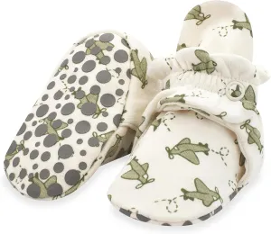 Zutano Unisex Organic Cotton Baby Booties With Gripper Soles